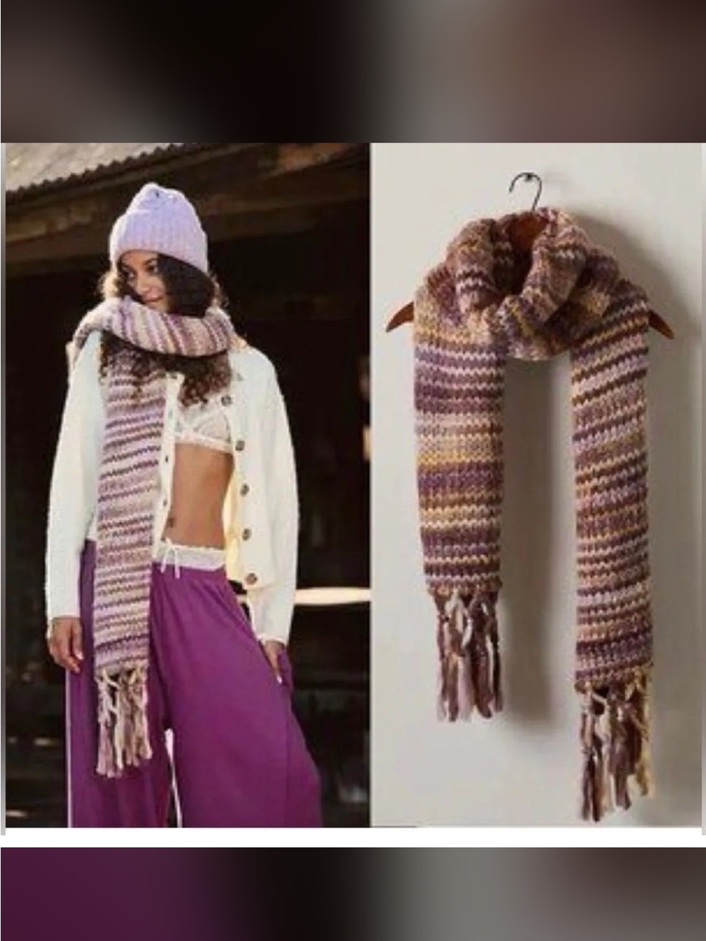 FREE PEOPLE ‘All Mine’ Woven Knit Scarf